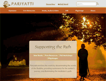 Tablet Screenshot of pariyatti.org