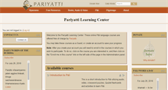 Desktop Screenshot of learning.pariyatti.org